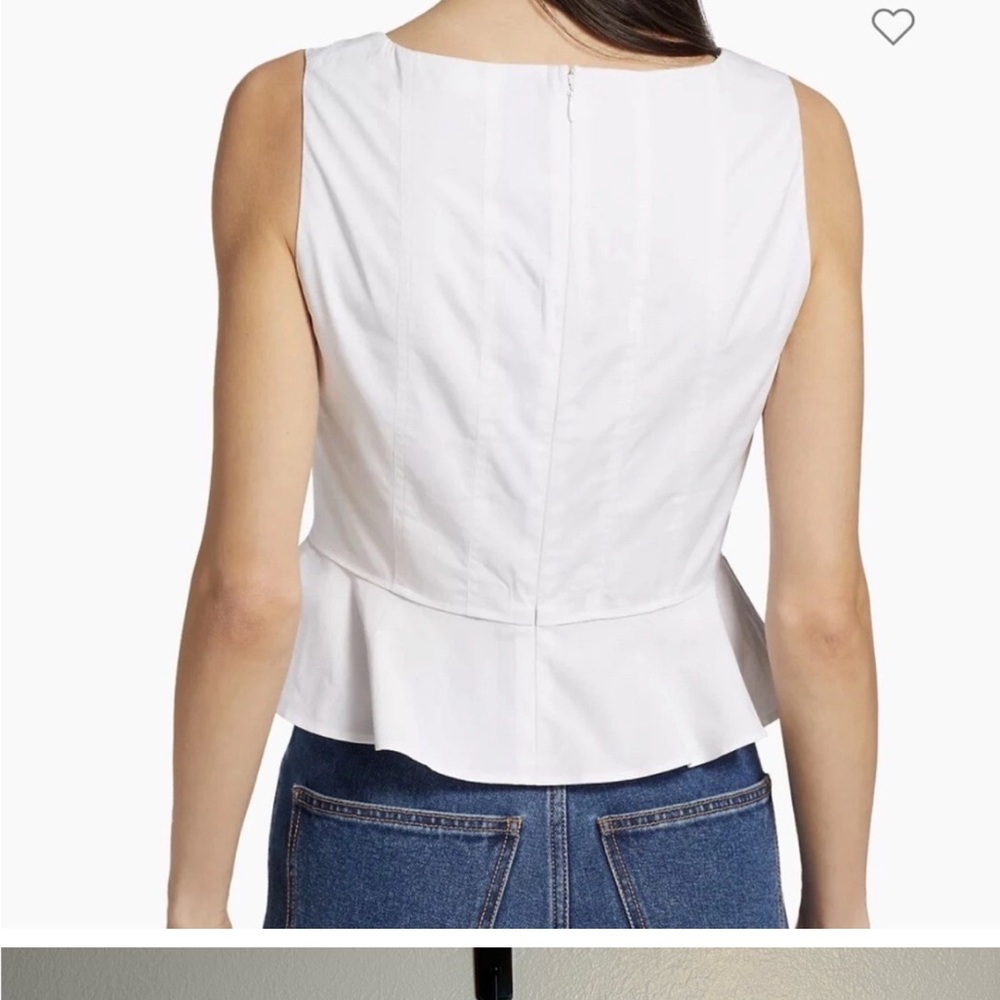 Veronica Beard Nicolette Peplum Corset Top NWT - Picture 5 of 7